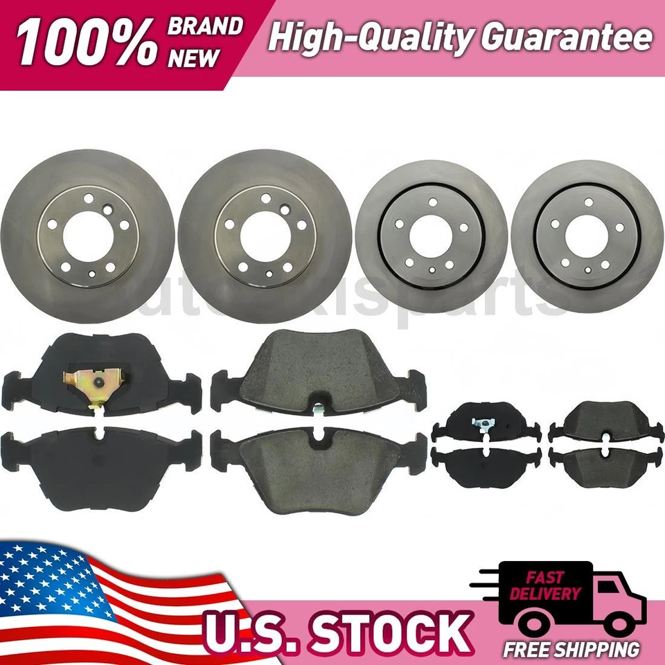 Kit de actualización de freno de disco de piezas centradas delanteras y traseras para BMW 740i 1993-1994 Foto 1 de 2