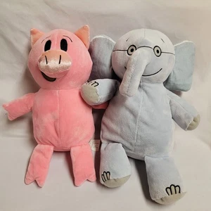 Kohls Cares 12" Gerald Elephant and Pink Piggie Books Mo Willems Plush Set Of 2 - Picture 1 of 5