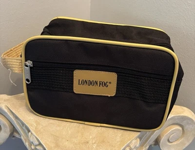 Новая мужская дорожная сумка для туалетных принадлежностей London Fog черная с чехлом сумка для стирки - Изображение 1 из 4