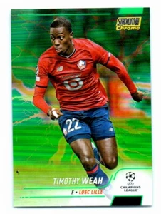 2021 Stadium Club Chrome UEFA Champions League Green/Yellow Electric Charge - Bild 1 von 2