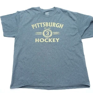 Gildan Dry Blend T-Shirt Men's XL Gray Olli Määttä #3 Pittsburgh Penguins Hockey - Picture 1 of 8