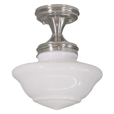 577494 Schoolhouse Semi Flush Mount Modern Vintage Farmhouse Indoor Dimmable Cei - Image 1 of 4