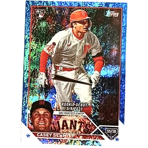 2023 Casey Schmitt RC 654/999 Blue Foil Topps US198 Giants - Picture 1 of 2