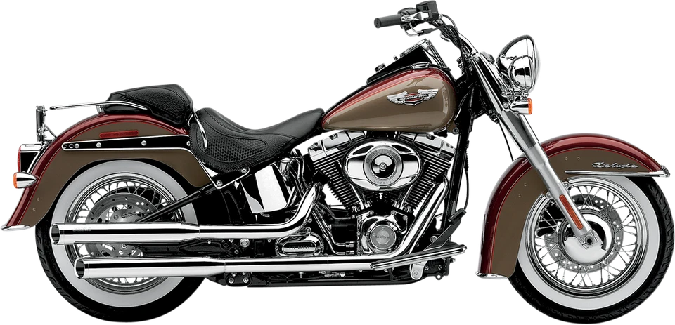 Cobra 3 pulgadas. Slip-Ons, Chrome HD Softail Deluxe, Cross Bones, FLS Slim 2005-2017 Foto 1 de 1
