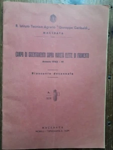 Istituto Agrario Macerata Campo di orientamento varietà elette frumento 1940-41 - Imagen 1 de 1