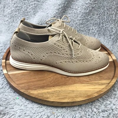 Cole Haan Original Grand Stitchlite Punta de Ala Oxford Mujer 8.5D Beige Tejido Zapatos Foto 1 de 4