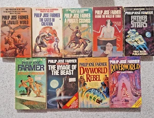 9 x Libros Philip Jose Farmer Vintage Años 70 y 80 Libros de bolsillo - Imagen 1 de 19