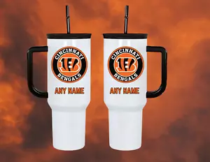 VASO PERSONALIZADO CINNCINNATI BENGALS 40 OZ - Imagen 1 de 1