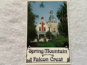 Spring Mountain and Falcon Crest, Saint Helena, California Vintage Postcard - Picture 1 of 2