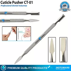 Cuticle Pusher Remover New CT-01 Nail Cleaner Manicure Pedicure Tool Steel 5.5" - Picture 1 of 8