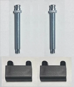 2 Ikea Fußhalter & Stiftschrauben Aspvik, Liatorp Schrankteil #113284 113285 - Bild 1 von 1