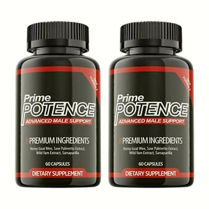 2-Pack Prime Potence Capsules, Prime Potence Advanced Male Support -120 Capsules - Picture 1 of 6