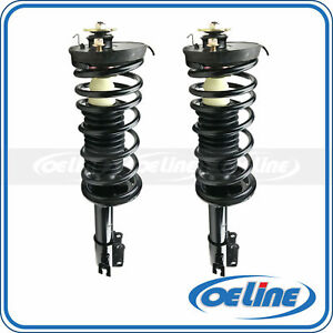 2x Quick Complete Rear Strut Coil Springs for 90-94 Mazda Protege w/ Mounts