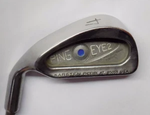Polished Left Handed Ping Eye2 Blue Dot 4 Iron Cushin Stiff Steel Shaft - Picture 1 of 2