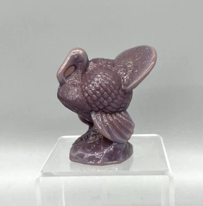 Turkey Solid Glass Figurine -Eggplant Purple Glass - Mosser USA - Picture 1 of 4