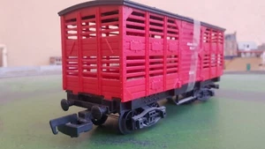 New-Ray G Gauge German Cattle Wagon "Altona 18 196", Red, LGB Couplings, unboxed - Picture 1 of 8