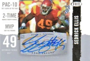 2008 Sage HIT Secure USC Trojans/New Orleans Saints Sedrick Ellis Autograph - Picture 1 of 2