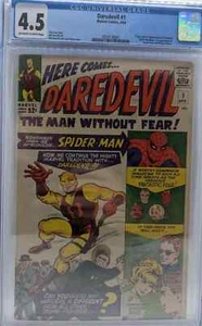 Daredevil #1 CGC 4.5 1964 1st app Daredevil Karen Page Foggy Nelson Silver KEY - Picture 1 of 10