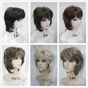 9 Colour Short Curly Women Wig Ladies Daily Hair Wig Cosplay Wigs - Picture 1 of 16