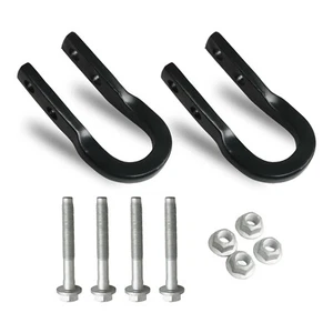 Front Black Tow Recovery Hooks for 2015-2020 GMC Canyon Chevrolet Colorado - Picture 1 of 10