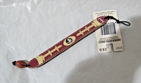 NCAA  Florida State Seminoles Football Brown w/White Laces Bracelet by GameWear Cover