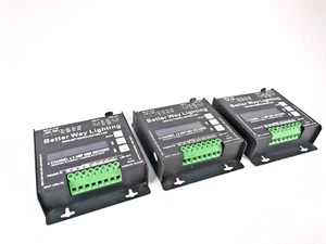 Lot of 3 Better Way Lighting 4 Channel x 8 Amp DMX Decoders - Constant Voltage - Picture 1 of 12