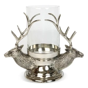 Culinary Concepts Stag Head Hurricane Lantern - CLEARANCE - Picture 1 of 1