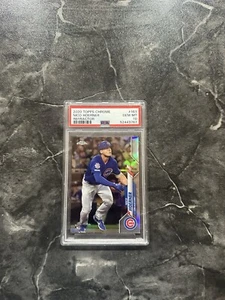 2020 Topps Chrome - Refractor #161 Nico Hoerner (RC) PSA 10 Chicago Cubs SP - Picture 1 of 2