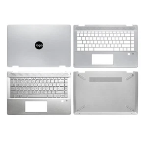 For HP X360 14-DH TPN-W139 LCD Back Cover Palmrest Bottom Case Hinges Top Lid - Photo 1/10