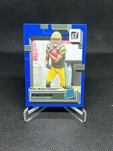 2022 Donruss Romeo Doubs #335 RC Press Proof Blue - Picture 1 of 2