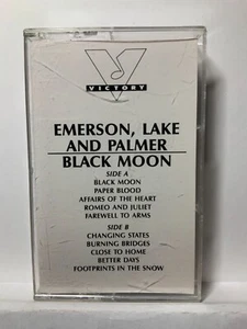 EMERSON, LAKE & PALMER-BLACK MOON-ORIGINAL 1992 VICTORY DEMO PROMO CASSETTE-USED - Picture 1 of 6