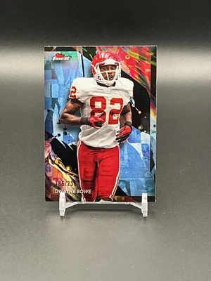 2024 Topps Finest No126 Dwayne Bowe — небесно-голубая переливающаяся карточка /250 - Изображение 1 из 2