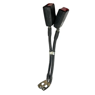 Fivela de cinto de segurança 2005 2006 2007 Ford F250 F350 Super Duty fabricante de equipamento original preta frontal central - Imagem 1 de 4