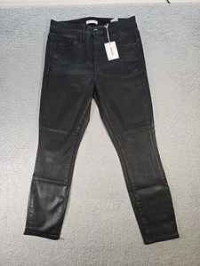 Good American GOOD LEGS COATED SKINNY JEANS GL001T Size 14 - Picture 1 of 5