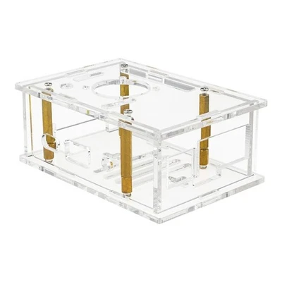 Clear Acrylic Enclosure Case For PI 4A Providing Effective Cooling - Image 1 of 4