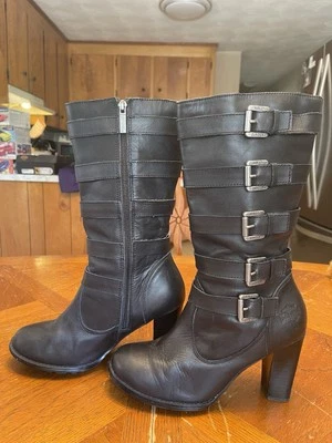 Botas Harley Davidson Chillion HD de cuero negro talla 8 para mujer D83513 ENVÍO GRATUITO Foto 1 de 4