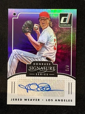 /5 2016 Donruss Signature Series Jered Weaver Auto 4/5 #SGS-JW — 第 1/2 张图片