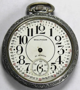 1941 Waltham Premier Grade 1621 16s 21j LS Taschenuhr - Teile/Reparatur - Bild 1 von 5
