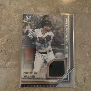 2023 Topps Meaningful Material Christian Walker #MMR-CW /50 - Picture 1 of 2