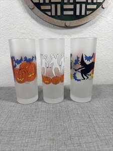 "Juego De Colección De 3 Gafas Esmeriladas Dartington Designs Halloween 7""" - Imagen 1 de 9