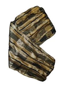 Bufanda de rayón metálica negra y dorada Anne Klein para mujer - Imagen 1 de 5