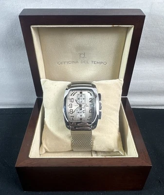 Мужские кварцевые часы с хронографом Officina Del Tempo Limited 2 с коробкой - Изображение 1 из 4