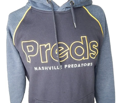 NASHVILLE PREDATORS вышитый синий толстовка с капюшоном толстовка мужская S Smashville - Изображение 1 из 4