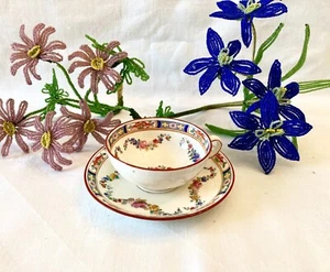 Minton ROSE A4807 Unusual Shape Demitasse Cup & Saucer HTF - Picture 1 of 5