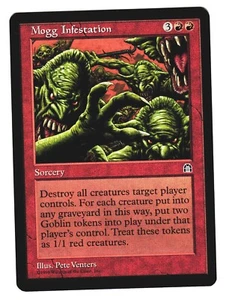 Magic The Gathering MTG - STRONGHOLD 1998 STH - #93 Mogg Infestation x4 LP NM - Picture 1 of 8