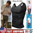 Men's Slimming Vest Body Shaper Abs Abdomen Compression Shirt Workout Tank Tops
