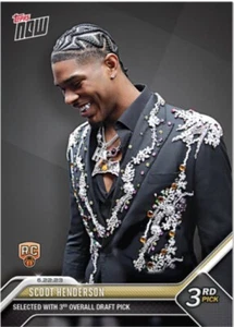 Scoot Henderson - 2023 TOPPS NOW Basketball #D3 - 3rd Overall Draft Pick Presale - Picture 1 of 1