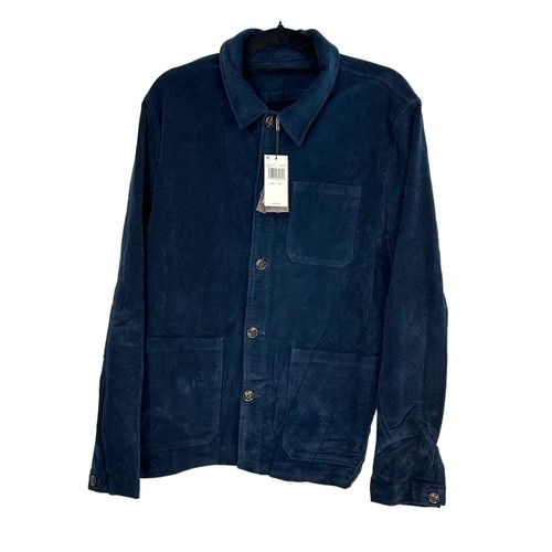 GIACCA A MANICHE LUNGHE MICHAEL KORS TESSUTO ITALIANO UOMO BOTTONE DWN MIDKNIGHT NUOVA CON ETICHETTE