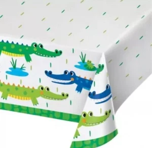 Alligator Party Paper Tablecloth 54" x 102" Party Tableware Decorations - Picture 1 of 1