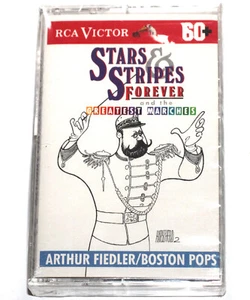 SEALED Stars and Stripes Forever Greatest Marches Arthur Fiedler (Cassette 1991) - Picture 1 of 3